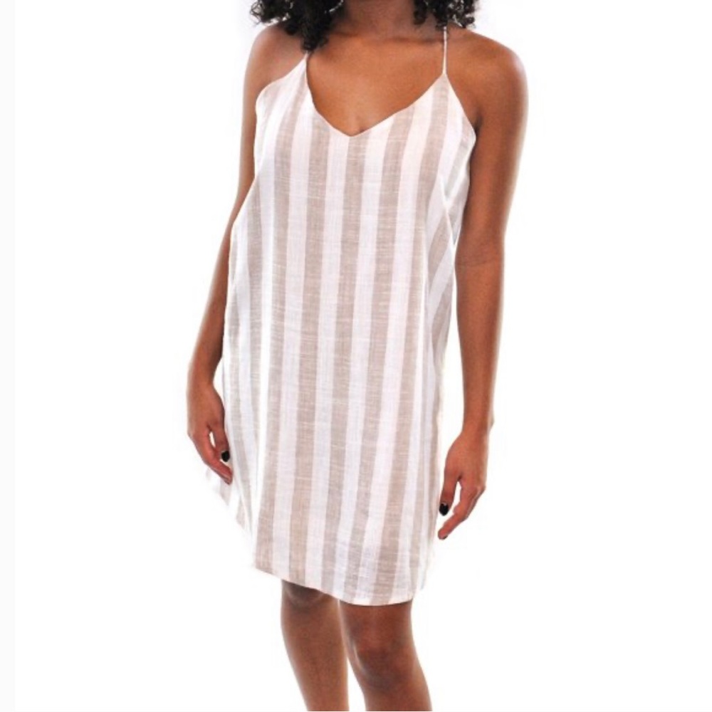 STYLE RACK Striped Linen Cotton Dress size S